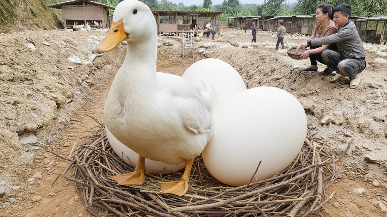 Clearing forests to plant trees and repair duck coops