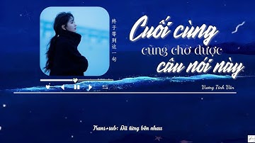 Cuối cùng cũng chờ được câu nói này – Vương Tĩnh Văn | 王靖雯 - 终于等到这一句 |  Vietsub + Lyrics