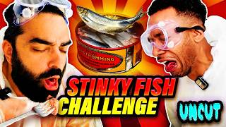 We tried the worlds stinkiest fish - Surstromming Fish Challenge Luke and Pete extra content