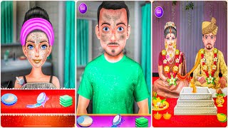 South Indian Princess Wedding And Makeup Salon Gameplay 🎮 ||Girls Games || Makeup Games For Girls screenshot 1