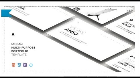 Amio – Minimal Multi-Purpose Portfolio Template | Themeforest Review and Download