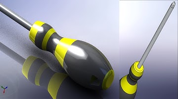 SolidWorks P Tutorial #60: Screwdriver Hand Grip