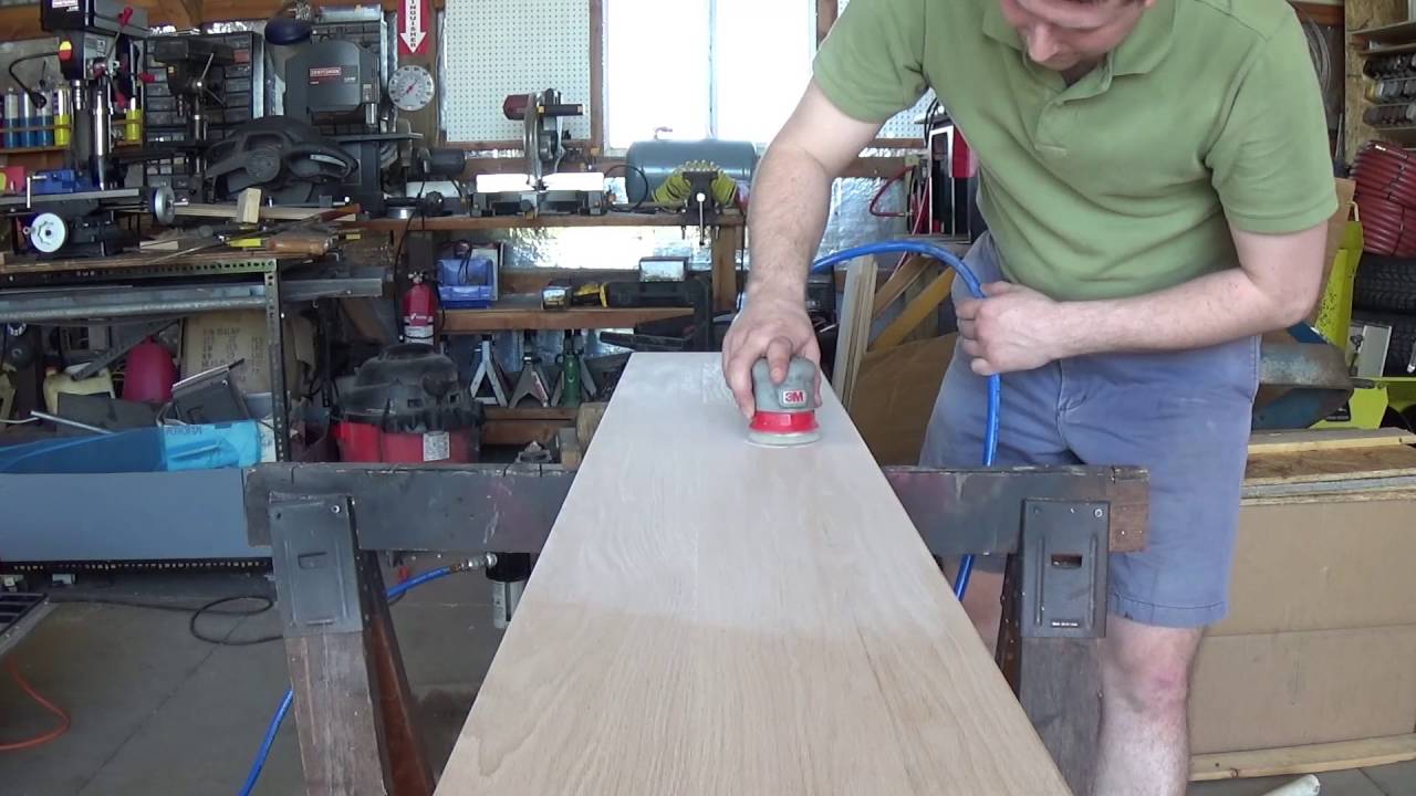 Beautiful Day Outside, Sanding down an Oak Shelf YouTube