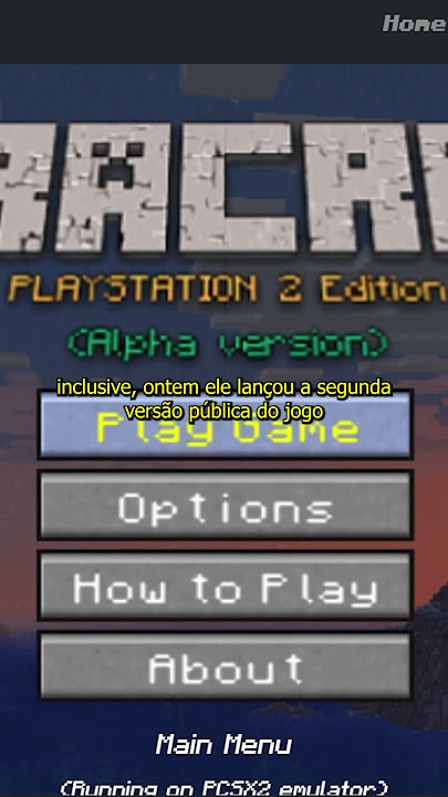 Zona Dos Jogos - MInecraft para o PS2 Fase alpha: Beta