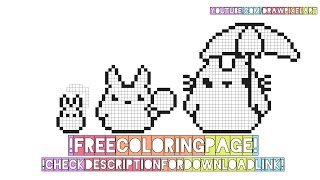 free coloring page my neighbor totoro ã¨ãªãã®ããã­ japan kawaii cute doodle pixel art perler beads youtube free coloring page my neighbor totoro ã¨ãªãã®ããã­ japan kawaii cute doodle pixel art perler beads
