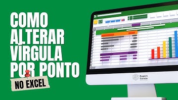 Como alterar ponto por vírgula no Excel (vice-versa)