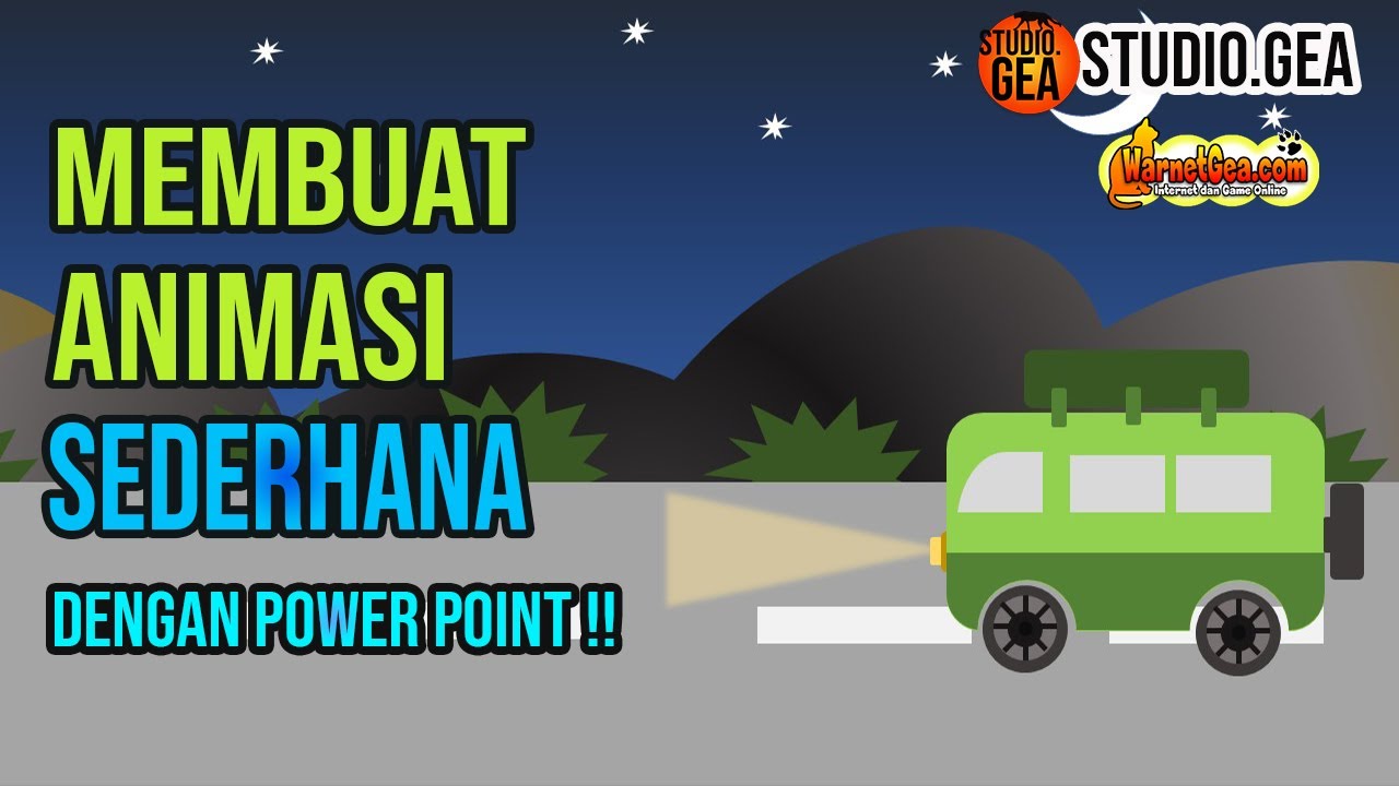  Membuat  animasi  sederhana mobil  berjalan  di  Power Point  