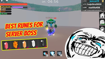 5 Best runes to use in Server Boss | RPG SIM ROBLOX
