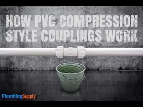 How Pvc Compression Style Couplings Work Youtube