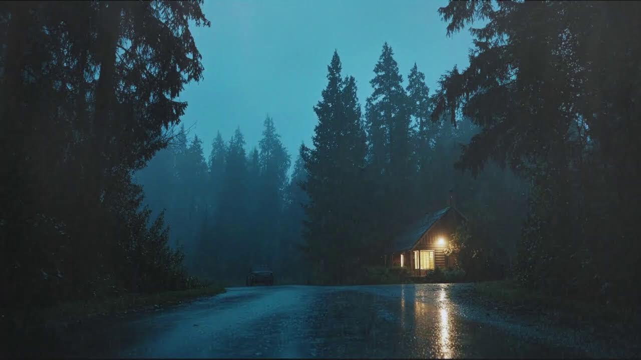 Night Rain Ambience for Sleep - Deep Calm All Night | Peaceful Sleep Background | Study, Focus & Med