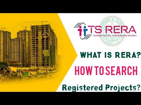 TS RERA | Importance of RERA | Benefits of RERA Registered projects | How to search RERA Projects