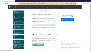 Difference: hard vs soft real-time system. | javapedia.net