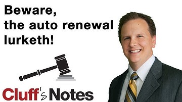 Beware, the auto renewal lurketh!