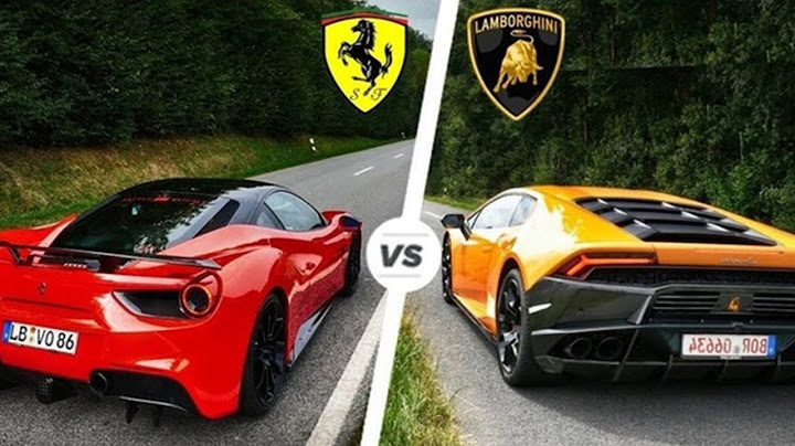 So sánh xe fareri và lamborghini