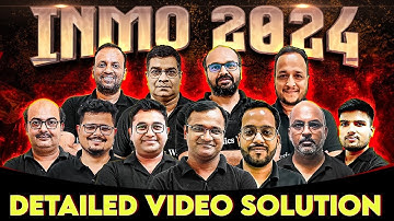 INMO 2024 Paper Discussion || INMO DETAILED VIDEO SOLUTION ⚡💯 (Part-1)