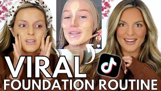 VIRAL TIK TOK FOUNDATION ROUTINE TESTED | Casey Holmes