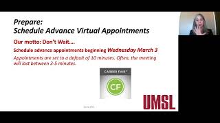 Students! Virtual Career Fair Prep