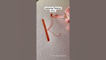 Lettering ✨ K-k ✨ Calligraphy Tutorial for Beginners With Glass Pen #shorts #lettering