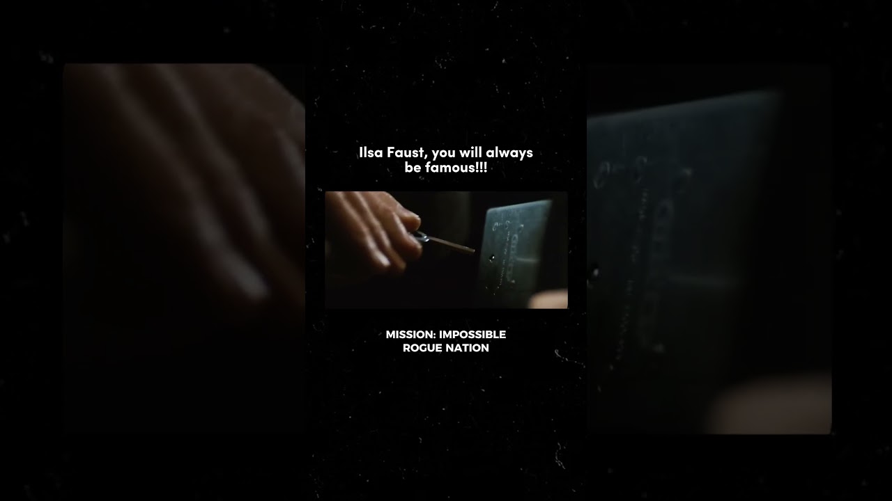Ilsa Faust is a badass 