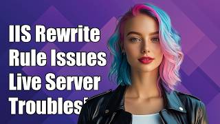 IIS rewrite rule not working in live environment