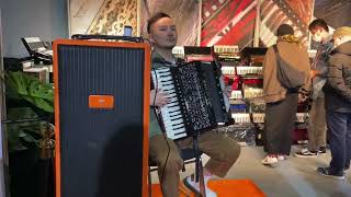Dual Channel Wireless Accordion Microphone Acemic Q2/AT-5