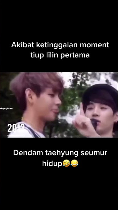 Dendam Taehyung Ketinggalan Tiup Lilin Sampai Seumur Hidup😅