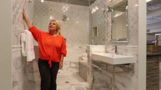 This showcase video is sure to spark some fantastic tile ideas for the shower and bath with the Barbados glass mosaic and the 