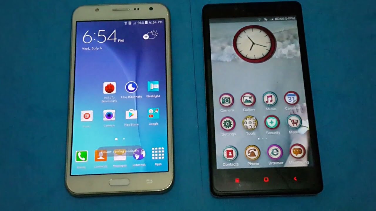 Samsung J7 Vs Xiaomi Redmi Note 4G Indonesia YouTube