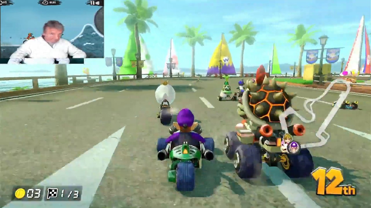 Mario Kart ~ Toad Harbour ~ Waluigi ~ 200cc ~ Flower Cup