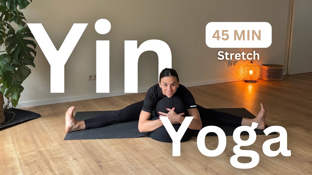 45MIN DEEP STRETCH | Yin Yoga | Fascia Massage | Stress Relief | No Music | Easy at Home | All Level