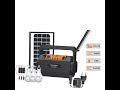 kh Emergency Portable Solar Inverter with 3 Individual 6 Volt LED Hanging Bulbs with 3.75 m Long