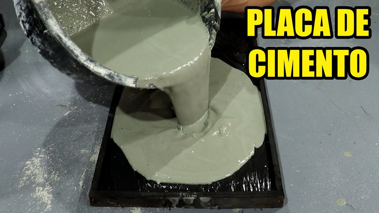 PLACA DE CIMENTO CASEIRA - FAÇA VOCÊ MESMO
