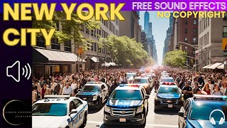 AMBIENT CITY NEW YORK - SOUND EFFECTS #cityambiance #freesoundeffects #sound #effettisonori #effetti
