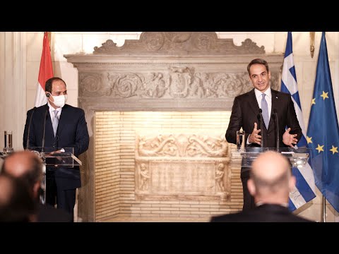 Δηλώσεις Κυριάκου Μητσοτάκη - Abdel Fattah El-Sisi