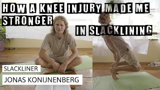 How a knee injury made me stronger in slacklining