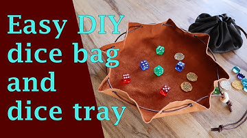 DIY Leather Dice Bag & Tray – Easy Step-by-Step Tutorial for Gamers & Crafters!