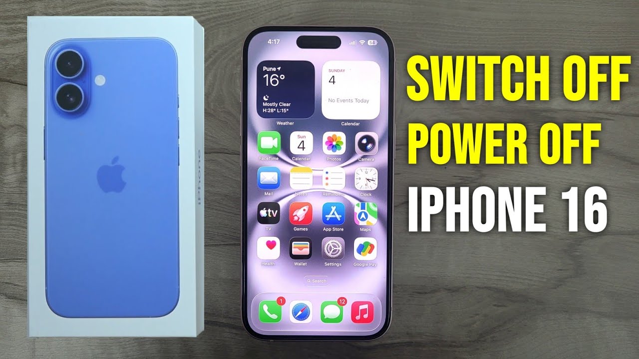 iphone 16 switch off kaise kare | how to switch off iphone 16 | power ...