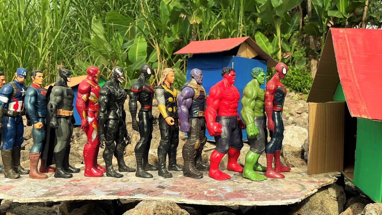 To find the AVENGERS SUPERHERO , MARVEL'S SPIDER MAN 2 HULK VS RED HULK, THANOS VS VENOM #1