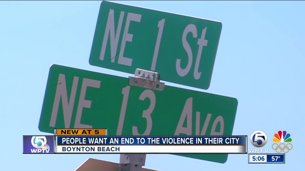 Boynton Beach residents want an end to the violence in their city