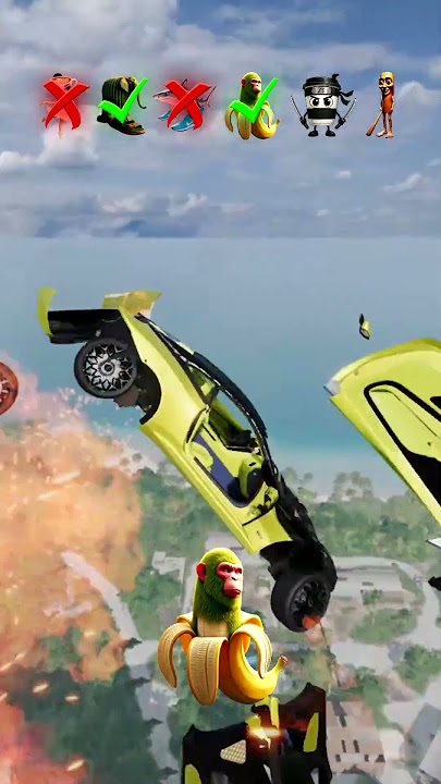 😂🪵Italian Brainrot Funk 🤣BeamNG DRIVE💥 Car Jump Challenge