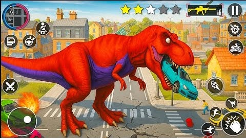 Dinosaur Family city simulator | Dinosaur Games 3D – Android Gameplay 