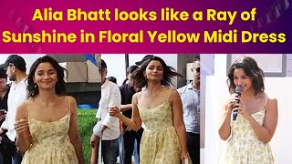 Alia Bhatts Serves Summer-Ready Fashion Inspiration In Yellow Midi Dress