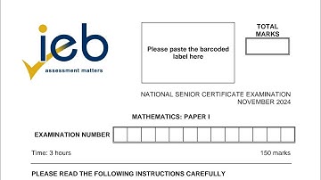 ieb grade 12 mathematics paper 1 november 2024