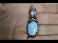 Double Stone Wire Wrapped Pendant Tutorial Cabochon Beginner