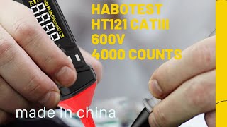 HABOTEST HT121 OR GVDA GD107 PEN TYPE MULTIMETER,4000 COUNTS,CATIII600V,made in china.