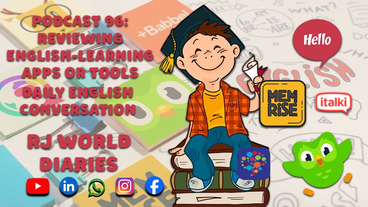 🎙️ Podcast 96: Reviewing English-Learning Apps or Tools | Daily English Conversation