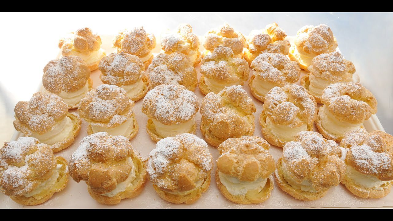 HOW TO MAKE CREAMPUFF WITH INGREDIENTSTHE REAL CREAMPUFF YouTube