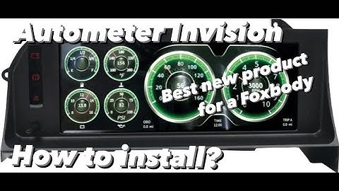 How to install Autometer Invision gauge in foxbody Mustang