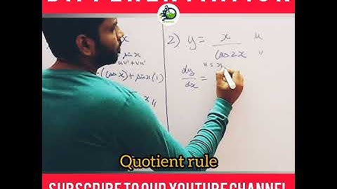 Problems based on Product rule & Quotient rule | Differential Calculus | CBSE NCERT class 12 maths