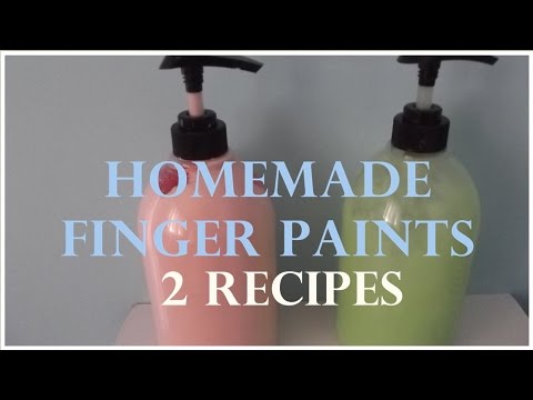 Finger Paints - 2 Recipes/Δαχτυλομπογιές